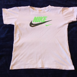 Remera Blanca Nike Usada Talle 14
