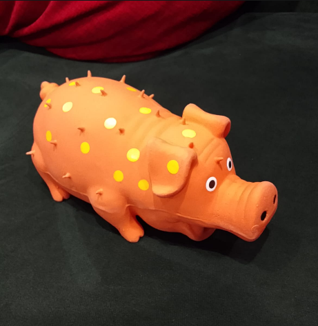 Chanchito de Goma Sonido Realista para Mascotas